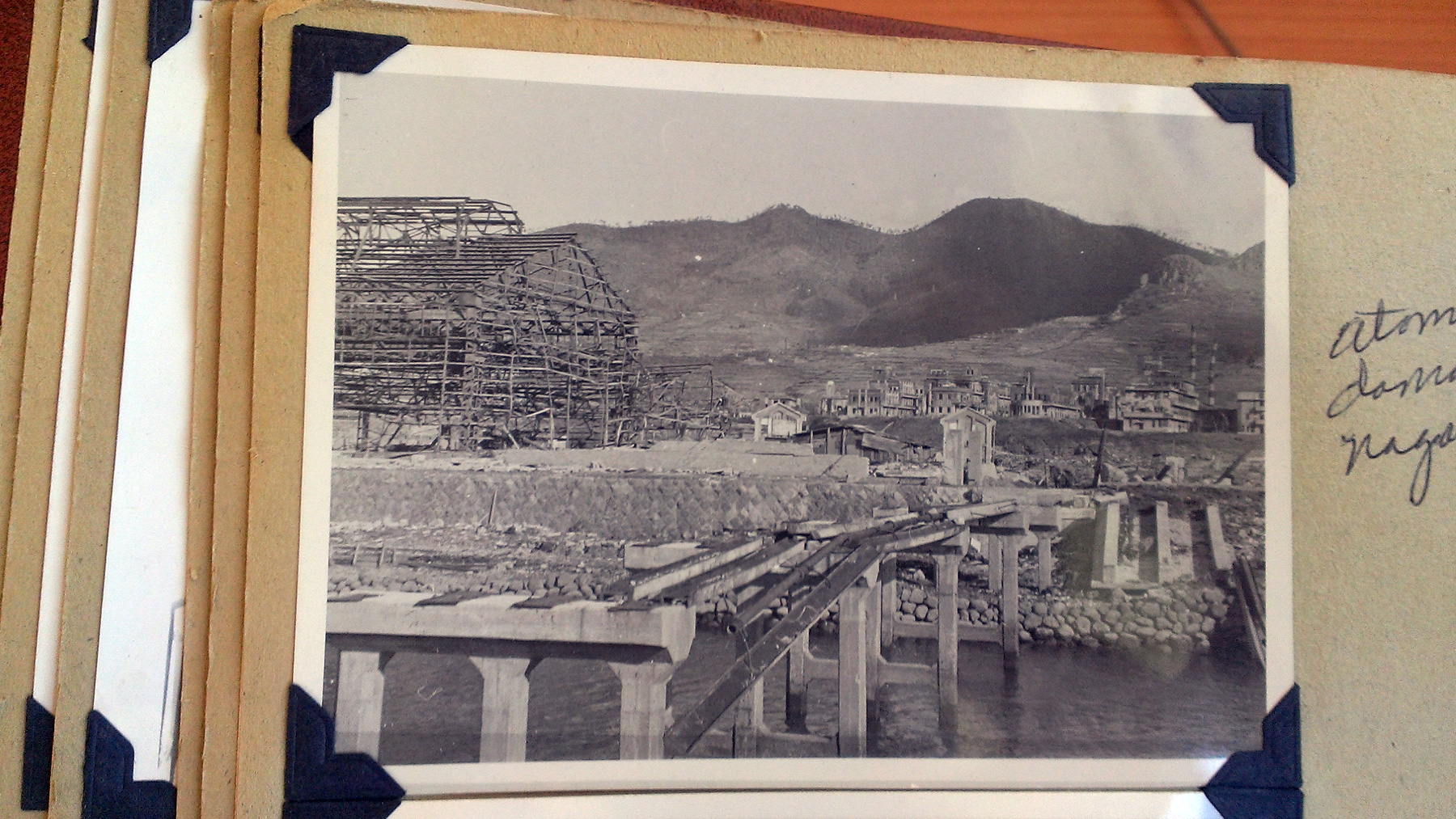 Nagasaki, Japan after the nuclear bomb. Photo courtesy of Ernest Crippen.