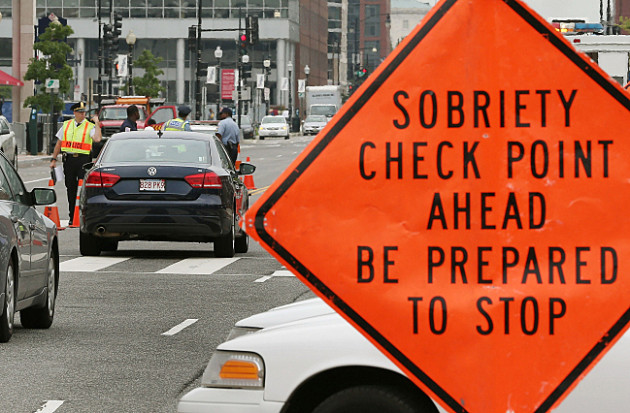 A field sobriety checkpoint in Washington, D.C. (Getty Images)