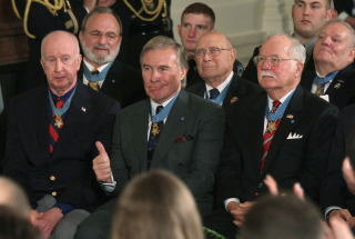 Former Medal of Honor recipients. (Getty Images)