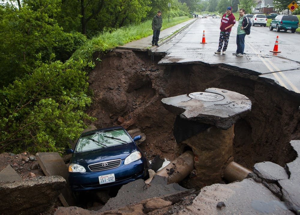 June 2012 flooding in Duluth. Photo: Derek Montgomery/MPR News