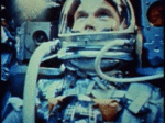 John Glenn in the Mercury space capsule Friendship 7