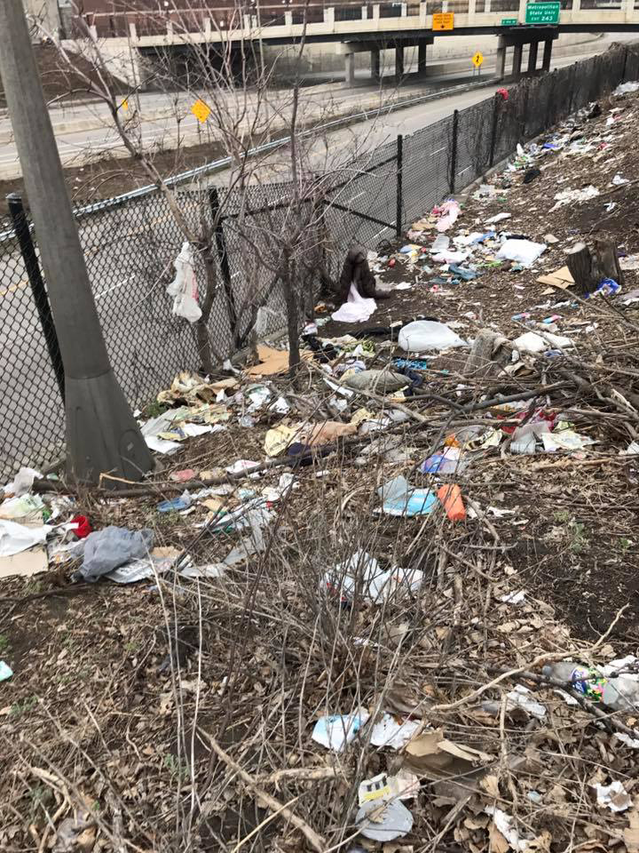 This filth was part of a mountain of trash left behind when a homeless camp was disbanded. Photo: Erich Mische via Facebook.