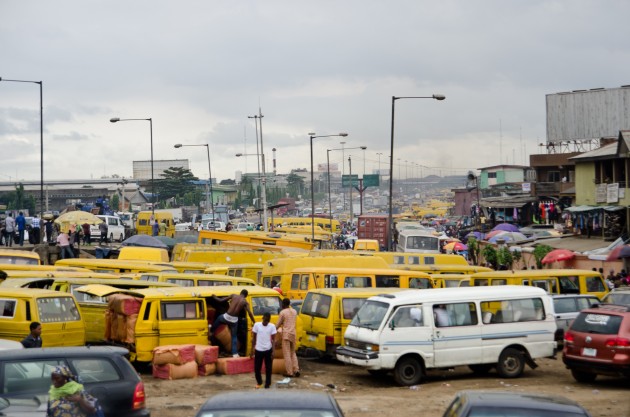 Lagos is the bustling, monstrous former capital of Nigeria. It's now the largest city in Africa, having surpassed Cairo in population last year. (MPR Photo/Nate Minor)